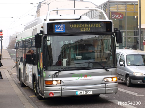 Réseau urbain Heuliez Bus GX317 GNV MGDR : 2389 ZB 54