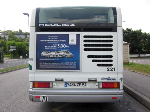 Réseau urbain Heuliez Bus GX317 GNV MGDR : 7484 ZF 54
