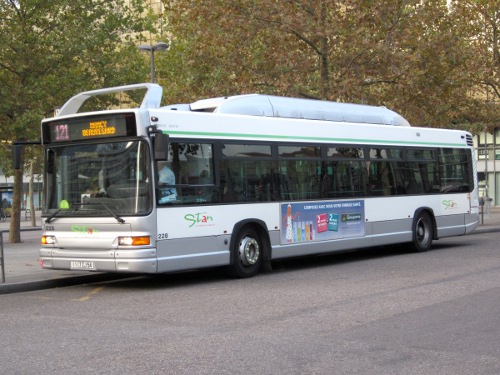 Réseau urbain Heuliez Bus GX317 GNV MGDR : 1117 ZJ 54