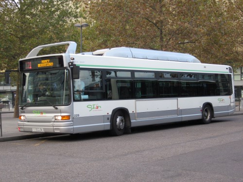 Réseau urbain Heuliez Bus GX317 GNV MGDR : 1115 ZJ 54