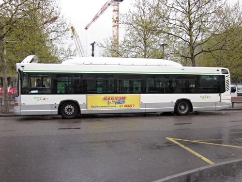 Réseau urbain Heuliez Bus GX317 GNV MGDR : 1105 ZJ 54
