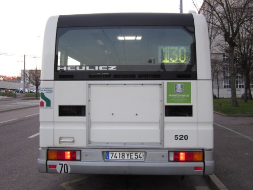 Réseau urbain Heuliez Bus GX417 GNV : 7418 YE 54